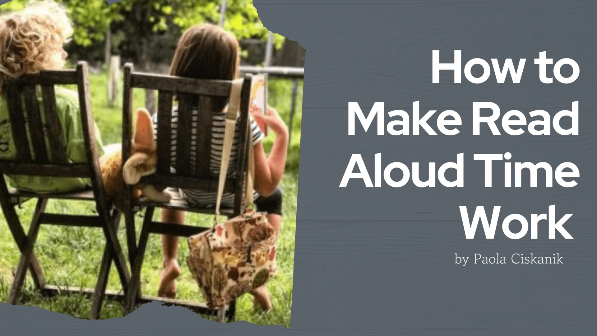 How to Make Read Aloud Time Work